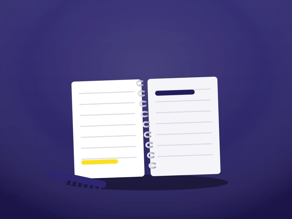 Spiral-bound notebook with wire binding