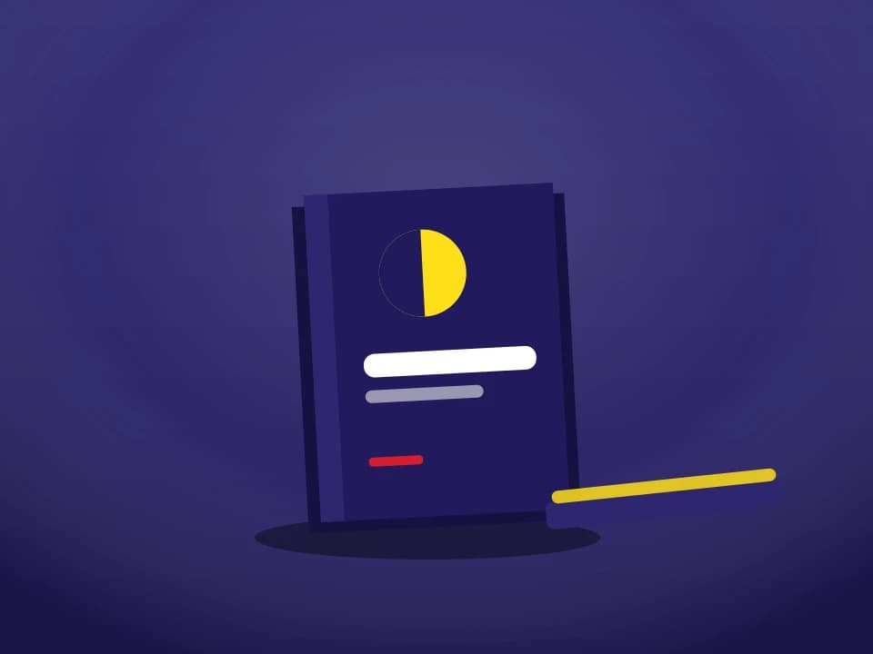 Hardcover book with a designed cover