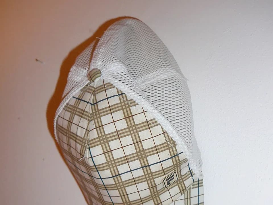 Baseball cap on display