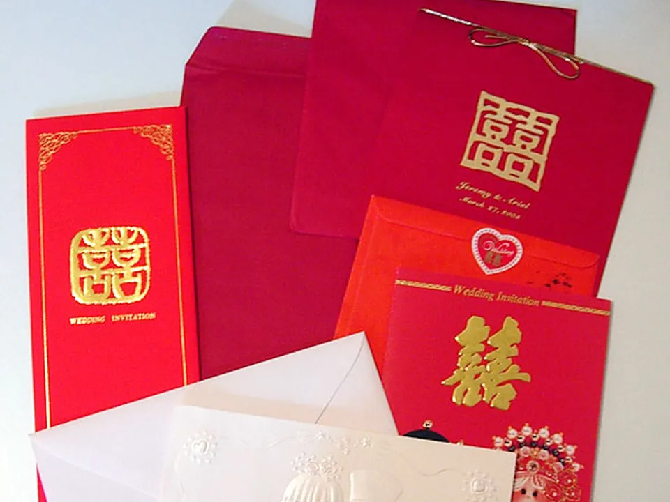 Printed invitation cards