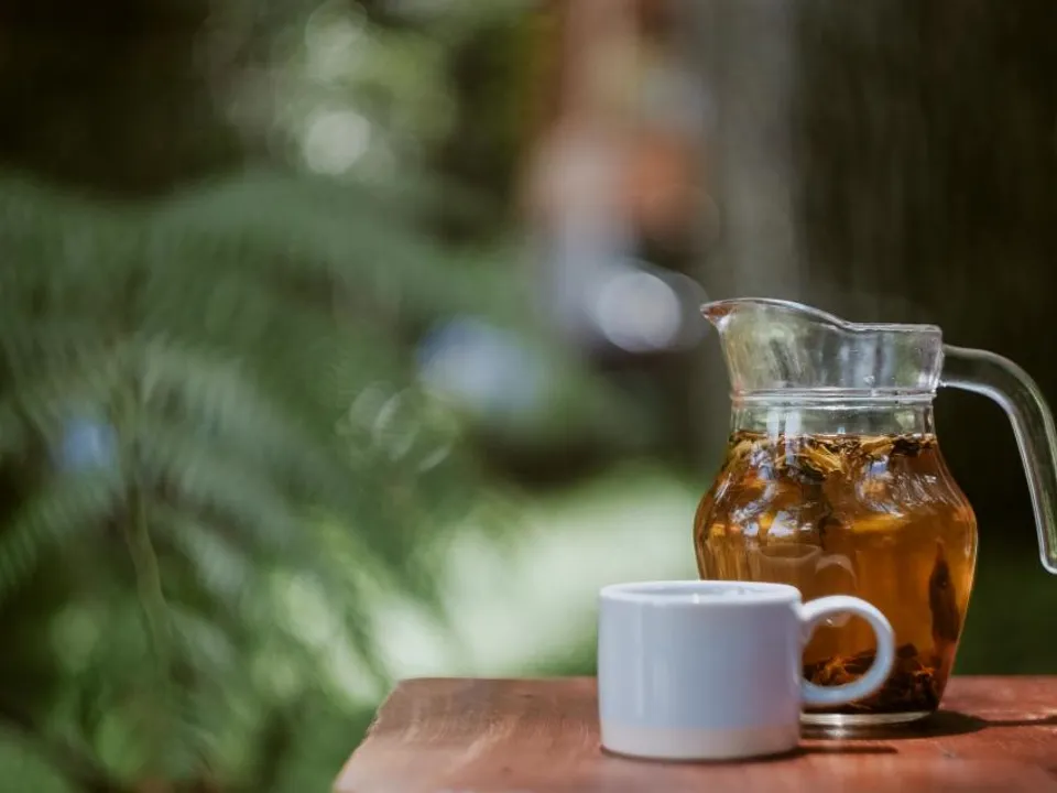 Ceramic mug on a table
